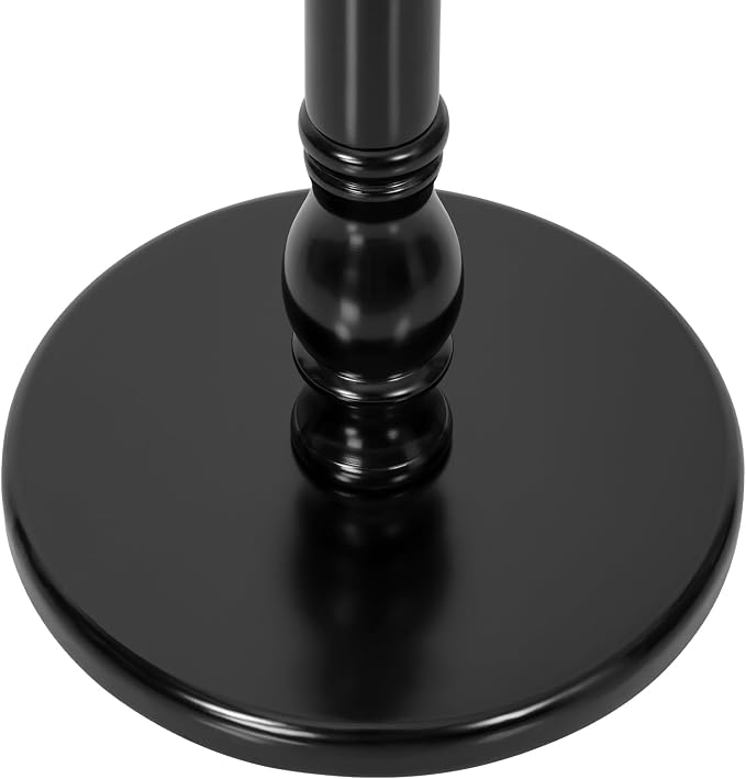 Bekrvio Coat Rack Freestanding Coat Tree with Sturdy Round Base, Unique Coat Hanger Stand, Heavy Duty Standing Coat Rack Clothes Stand for Winter Jacket, Hat, Entryway/Hallway/Bedroom, Black