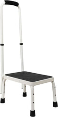 Sattiyrch Step Stool with Handle for Ederly,Sturdy and Lightweight Stool with Anti-Skid Platform,Easy Assmbly,Safely Supports up to 350 Pounds with 9.5 Inch