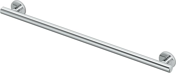 Gatco 856A Latitude II 30" Grab Bar, Chrome/ADA Compliant Wall Mount Stainless Steel 30" Safety Grab Bar for Bathroom