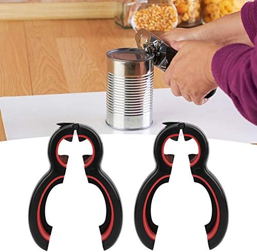 2Pcs 6‑In‑1 Can Opener Jar Opener Bottle Opener Multifunctional Bottle Opener Kitchen Handheld Gadgets