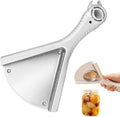 Jar Opener for Weak Hands, Multi-Purpose Bottle & Jar Opener with Ergonomic Grip, Easy Lid Opener for Seniors and Low Hand Strength (White)
