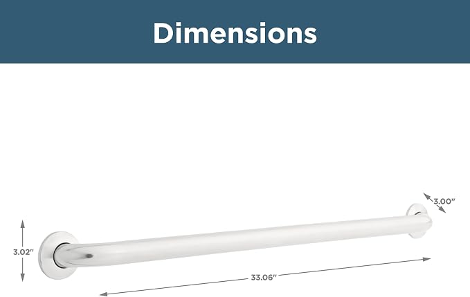 Grab Bar 36" x 1 1/2" Concealed Screw