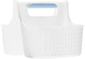 madesmart Portable Shower Tote, Hold Soap, Shampoo, Hair Supplies and Beauty Products, Cleaning Supplies Organizer for Home, Dorm, Plastic Shower Tote, Soft Handle, Blue