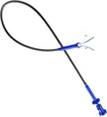 Housolution 28.34in Grabber Tool Magnetic Four-Claw Picker, Bendable Hose Reacher Pickup Sweeper with LED Light Battery, Flexible Long Handy Reaching Assist Tool for Litter Pick/Home Sink/Drain, Blue