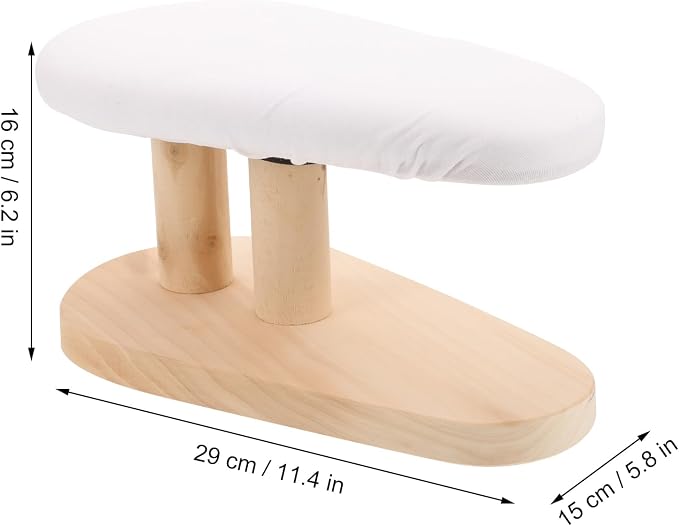 Kichvoe Multifunctional Compact Tabletop Ironing Board with Curved Design for Household and Shirt Ironing Portable and Space-Saving Ironing Tool 11.02X6.29X5.90In