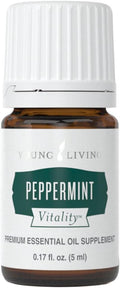 Young Living Peppermint Vitality Essential Oil | 5 ml | Refreshing & Invigorating Aroma for Home, Work & Personal Use | Ideal for Aromatherapy, Wellness Routines, & Massage | Vegan & Gluten-Free