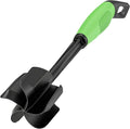 Ourokhome Meat Chopper and Potato Masher, Heat Resistant Nylon Ground Beef Smasher for Hamburger, 5 Curved Blades Nonstick Safe Mixer & Stirrer, Practical Kitchen Gadgets, Green