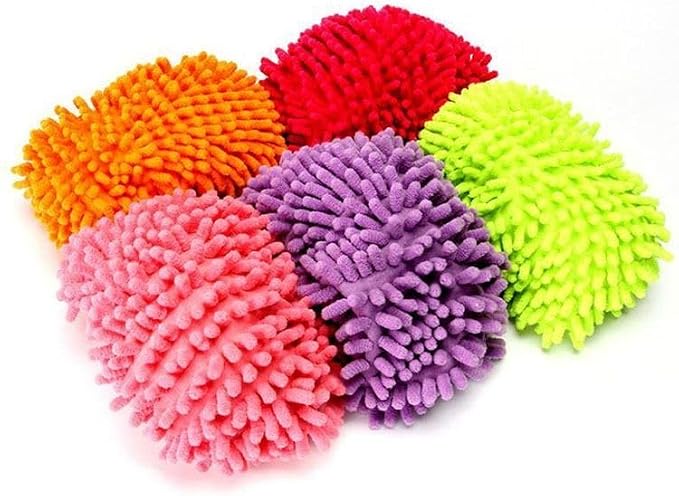 Mop Slippers,Mop Shoes,Dust Duster, Mop Socks for Women Men Kids Foot, Microfiber Reusable for House Office Bathroom Kitchen (Orange-,One Size)