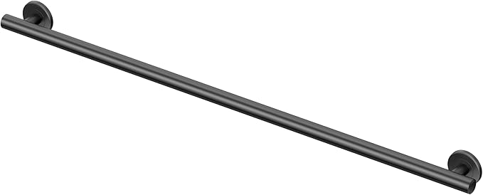 Gatco 858MX Latitude II 42" Grab Bar, Matte Black, ADA Compliant Wall-Mounted Stainless Steel Bathroom Safety Grab Bar