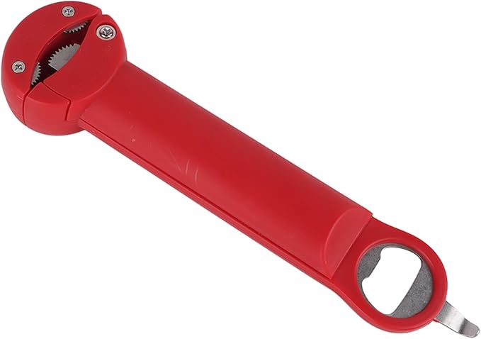 Retractable Stainless Steel Multifunctional Bottle Opener with Scientific Lever for Easy Jar Opening, for Families with Children, 5.0x21.0cm