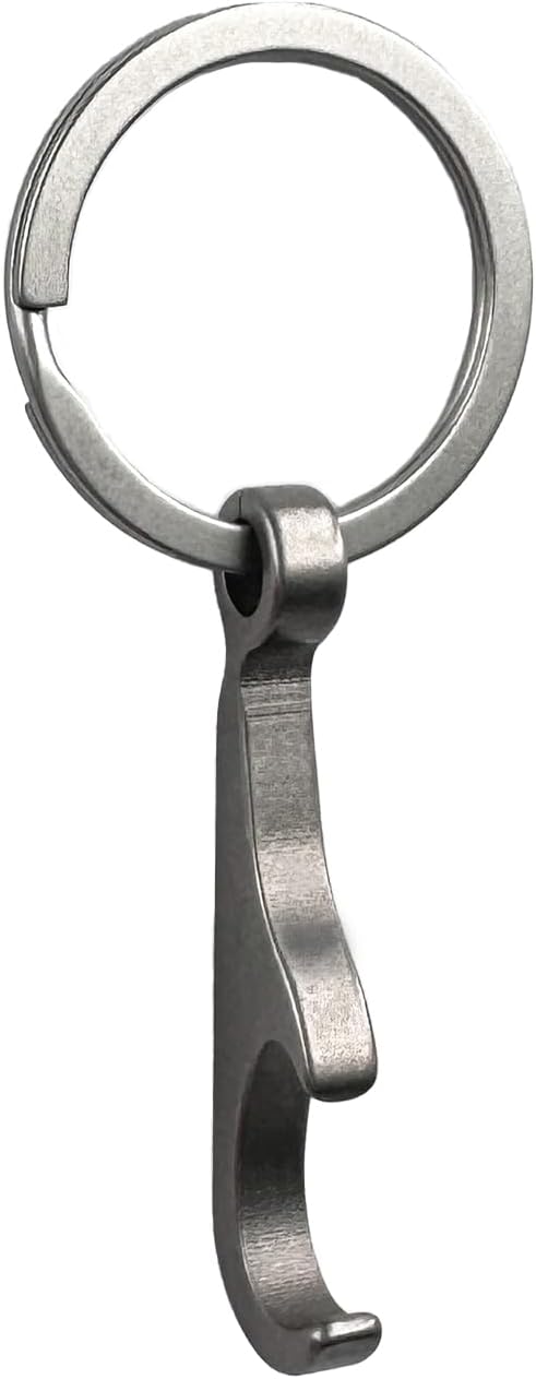 Titanium Keychain Beer Bottle Opener, Pocket Portable Small Size Key Ring Can Opener