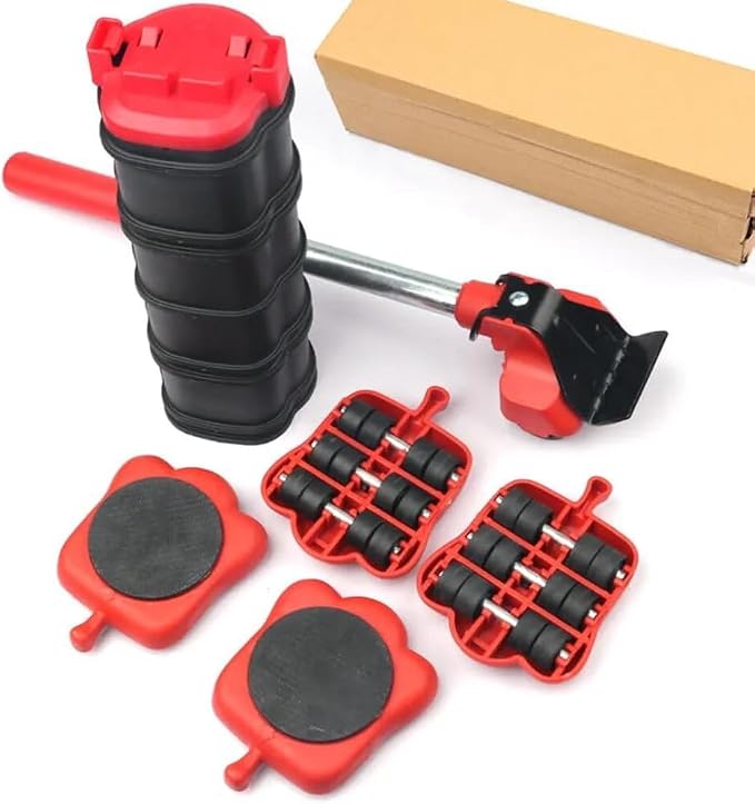 X11LUX - Furniture Moving & Lifting Tool Set, 360° Swivel Wheels, Lifter for Bed, Sofa, Heavy Appliances, Home & Professional Use, Supports Upto 600 lbs - 13 Piece Set