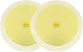 V-TOP Bathtub Drain Plug 2 Pack, 6 inches Large Silicone Tub Stopper Hair Stopper Flat Suction Cover for Kitchen Bathroom and Laundry (Yellow Transparent)