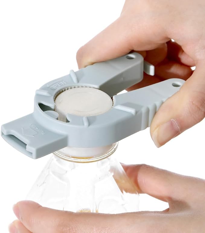 MAGICLULU 2-Pack Multifunction Bottle Opener can Opener Set with Ergonomic Anti-Slip Grip for Seniors and Weak Hands Compact Kitchen Gadget 4.13X1.96X0.47In