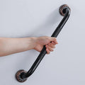 12-Inch Grab Bar Featuring Anti-Slip Handrail, Solid Brass, Oil Rubbed Bronze, Heavy-Duty Construction Armrest, Bathroom Bathtube Shower Safety Rail