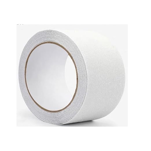 Grip Tape Anti Slip Tape 3 Inch, 20 Feet, White Heavy Duty Non Skid Tape for Stairs Outdoor/Indoor, Waterproof Safety Adhesive Strips Roll for Ramp Traction Tread Staircases, 80 Grit