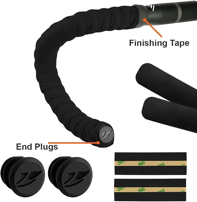 BV EVA Road Bike Handlebar Tapes, Bicycle Bar Tape, Cycling Handle Wraps – 2 Rolls