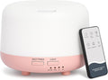 SPLITSKY 300ML Essential Oil Diffuser, Cool Mist Small Diffuser with Remote Control, 7 Color Changing LED Light, 4 Timer Settings,Waterless Safety Shut Off, for Bedroom, Room, Office(Pink)