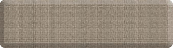 GelPro Anti-Fatigue Designer Comfort Kitchen Floor Mat, 20x32, Trellis Khaki Stain Resistant Surface with 3/4” Thick Ergo-Foam Core for Health and Wellness (Tweed Weathered Tan, 72"L x 20"W x 0.8"Th)