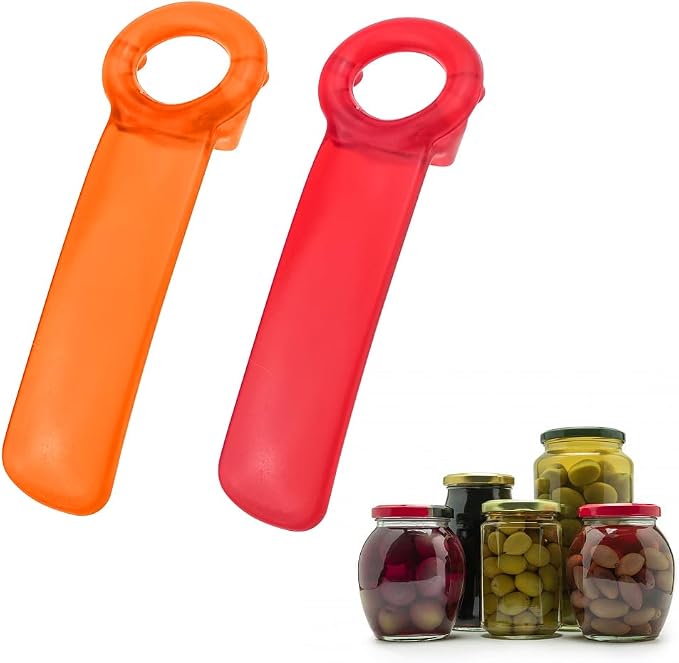 2 PACK Jar Opener Jar Key Great for Kids and Arthritis and Carpal Tunnel Sufferers Easy Grip Jar Lid Opener Plastic Jar