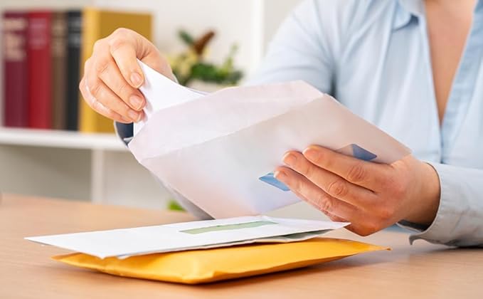 4 Lightweight Stainless Steel Letter Opener, 7.5 Inches Long and One-Piece Construction, Perfect Envelope, Mail and Letter Opener Envelope Slitter for The Home and Office.