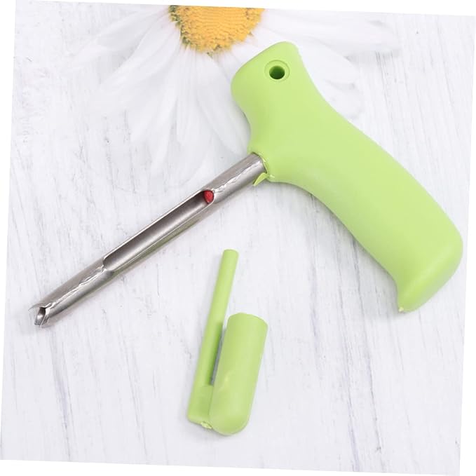 Stainless Steel Coconut Opener Tool with Unique Design for Effortless Coconut Water Extraction Comfortable Grip Dishwasher Safe for Daily Use Green