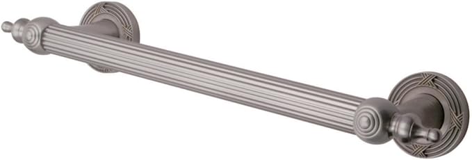 Kingston Brass DR710128 Templeton 12" Decorative Grab Bar, Brushed Nickel