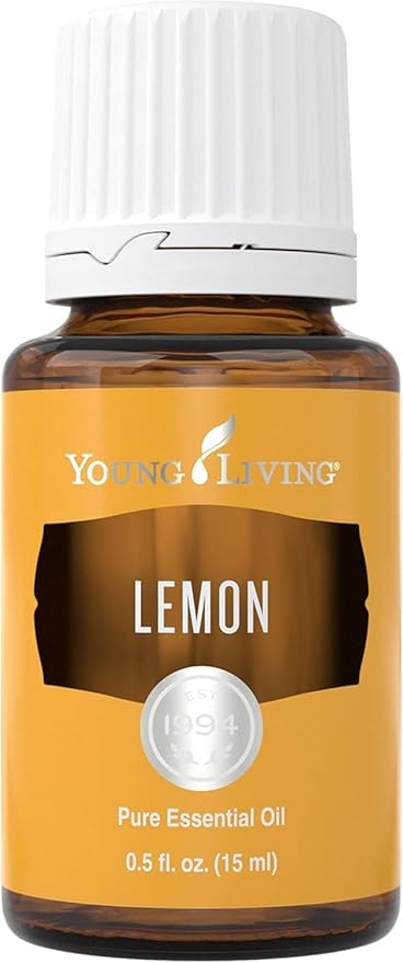 Young Living Lemon Essential Oil 15ml – 100% Pure Citrus Essential Oil for Diffuser, Aromatherapy, Natural Lemon Oil for Daily Use
