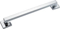 Joyrain ADA Square Grab Bar 16/24/32 Inch - 500lb Capacity Safety Rail for Elderly, Non-Slip Bathroom Handle (Chrome, 18 inch)