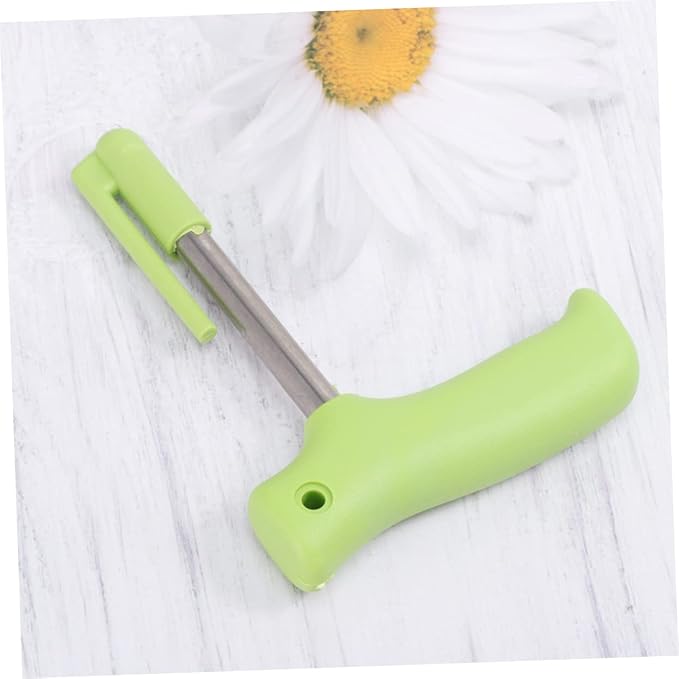 Stainless Steel Coconut Opener Tool with Unique Design for Effortless Coconut Water Extraction Comfortable Grip Dishwasher Safe for Daily Use Green