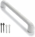 R&T 18" Bathroom Grab Bar for Shower & Bathtub, Anti-Slip Textured PP Grip, Heavy Duty Support Rail Safety Handrail for Seniors, Elderly, Disabled & Injury Recovery