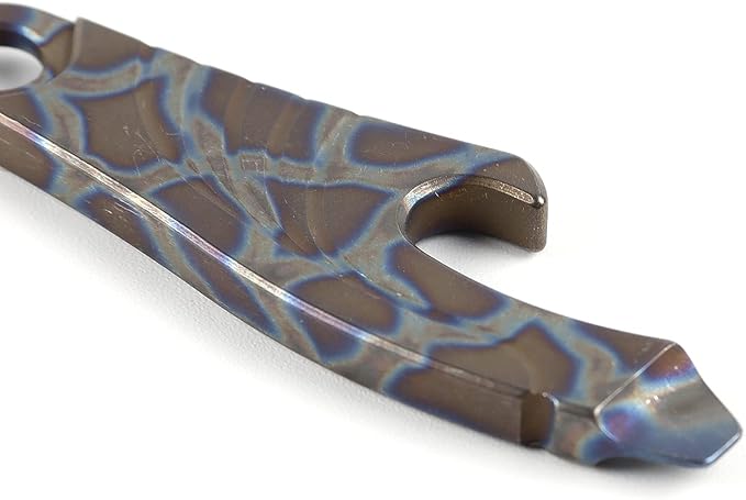 Hamans Mini Pry Bar Multi Tool Titanium Pry Bar with Bottle Opener Screwdriver Function (Multicolor)