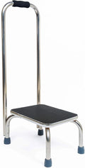 BodyMed Heavy-Duty Foot Step Stool with Handle and Non-Slip Rubber Platform for Seniors & Adults – Holds up to 300lbs, 9 ½ in. Step Up, 18”L x 11.5”W x 34”H