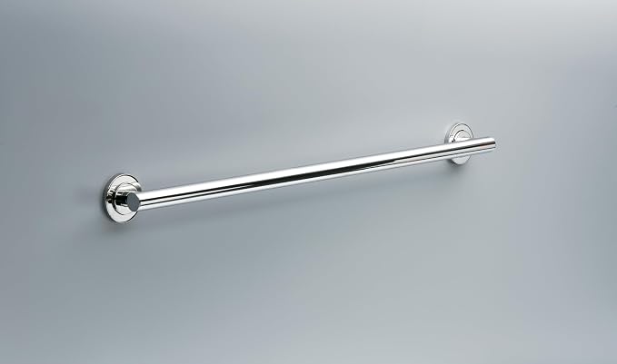 Franklin Brass Voisin (1-Pack) 36' ADA Grab Bar Bright Stainless Steel Bathtub Handle Safety Grip 1-1/4' Diameter Wall Mount Shower Handicap VOI5936-BS