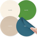 NIHOME Silicone Jar Opener – 6 Inch Large Anti-Slip Grip Pads, Premium 100% Food-Grade Silicone, Stylish Designer Colors, Multi-Purpose Heat-Resistant Mat & Coaster, Set of 4 (Forest Color Palette)