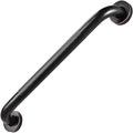16" Shower Grab Bar, Oil Rubbed Bronze Finish, Stainless Steel Bathroom Safety Bar with Non-Slip Knurled Handle, Heavy Duty Handrail for Elderly or Disabled (1" Diameter)