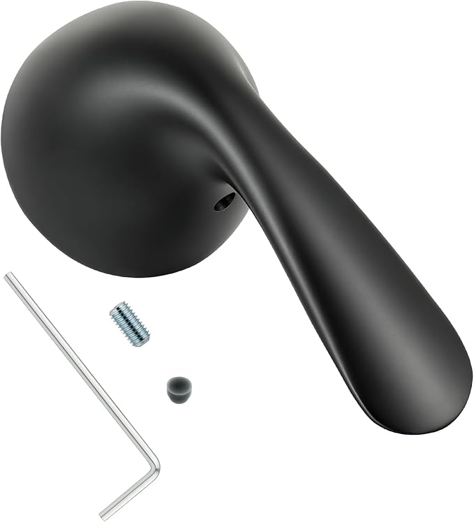RP48717 Shower Handle Replacement, Compatible with Delta 13/14 Series Tub Shower Faucet, Single Handle Tub and Shower Faucet Handle (Matte Black)