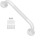 12 Inch Oil Rubbed White Grab Bar w/Anti-Slip knurled Grip, iMomwee Stainless Steel Wall Mount Bathroom Safety Handrail Support, Shower Balance Bar, Handicap Elderly Senior Assist Textured Bath Handle