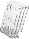 11-in-1 Multi-Purpose Pocket Survival Tool Key, 3 Pack, Stainless Steel Multi-purpose Beer Bottle Opener, Portable Survival Card Wallet Size, Gifts for Christmas, Father's Day & More