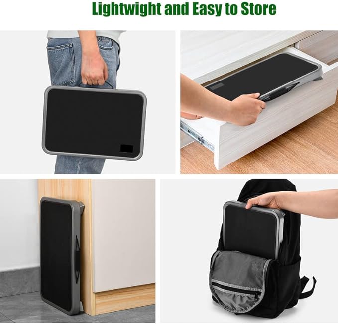 Jocauto Foldable Step Stool, Adjustable Step Stool with a Non-Slip Platform, Step Ladder with Thick Rubber Feet for Adults or Children in Kitchen, Bedroom, Office, Rv, 330 Lbs Capacity