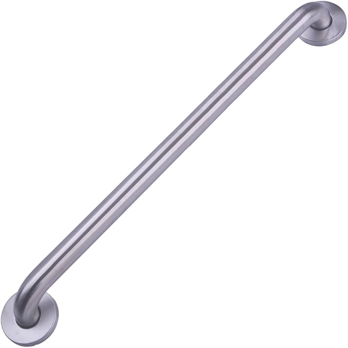 Amazon Basics Bathroom Safety Handicap Grab Bar, 36 Inch Length, 1.25 Inch Diameter, 500LBs Capacity, ADA Compliant, Stainless Steel