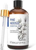 HIQILI Pine Needle Essential Oil, Strong Fresh Woody Fragrance for Better Breath Used with Aromatherapy Diffuser, Soap Candle Making Scent, DIY Perfume, Beard Shave and Cleaning Spray - 30ml