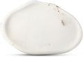 Koville Luxurious White Marble Vanity Tray, Cloud Shape Serving Stone Key Tray for Home Decor, 10"x7" Bathroom Marble Storage Trays, Stone Plate Holder for Perfume and Jewelry (Oriental Calacatta)