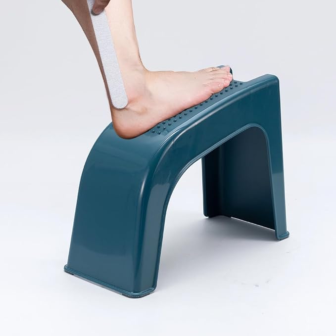 Shower Foot Rest for Shaving Legs, Non-Slip Pedicure Foot Rest, Shower Foots Step Stool for Shaving Legs, Plastic Sturdy Pedicure Stand - Blue