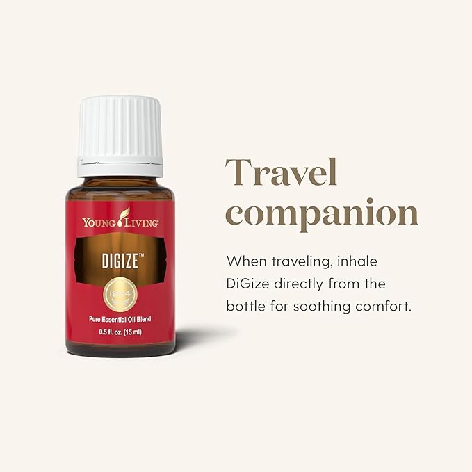 Young Living DiGize Essential Oil 15ml | Aromatherapy Blend with Peppermint & Ginger | Invigorating Diffuser Use & Relaxing Scent for Everyday Rituals