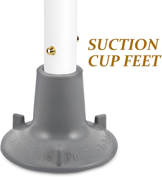 Large Suction Cup Feet Replacement for Toilet Handrail Mat Non Slip Cushioned Foot Pads Bathroom Safety Shower Chair Accessories 3.74X3.74X2.55In
