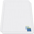 Azadx Heavy Duty Office Chair Mat for Carpet 51" x 63" Hard Material Chair Mat for Carpeted Floor Non-Slip Carpet Protector for Office Easy Glide Desk Floor Mat for Office Chair on Carpets 2 Pack