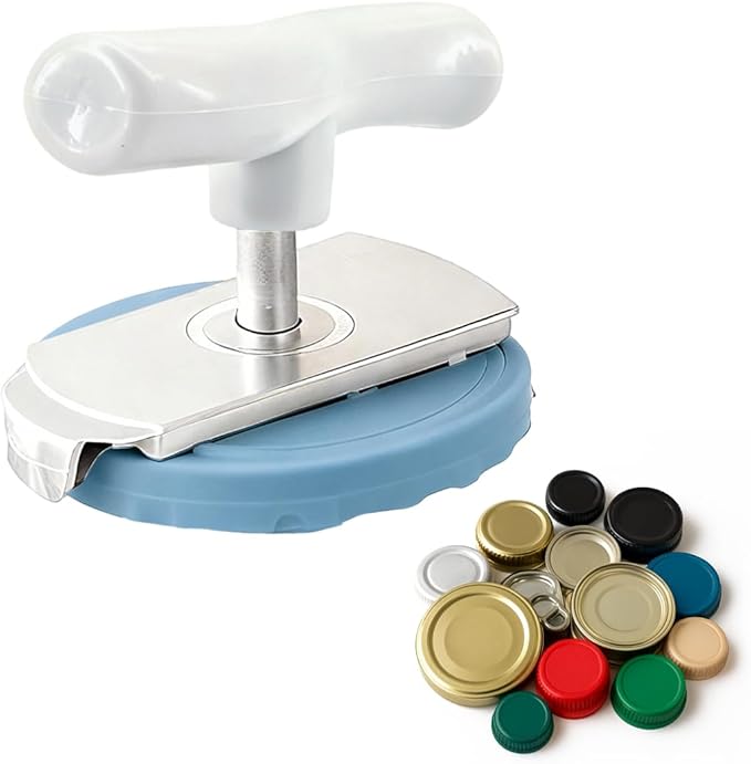 Adjustable Jar Opener for Weak Hands, Manual Twist Cap Remover, Universal Lid Loosener & Gripper for Seniors, Arthritis Sufferers, and Kitchen Gadget