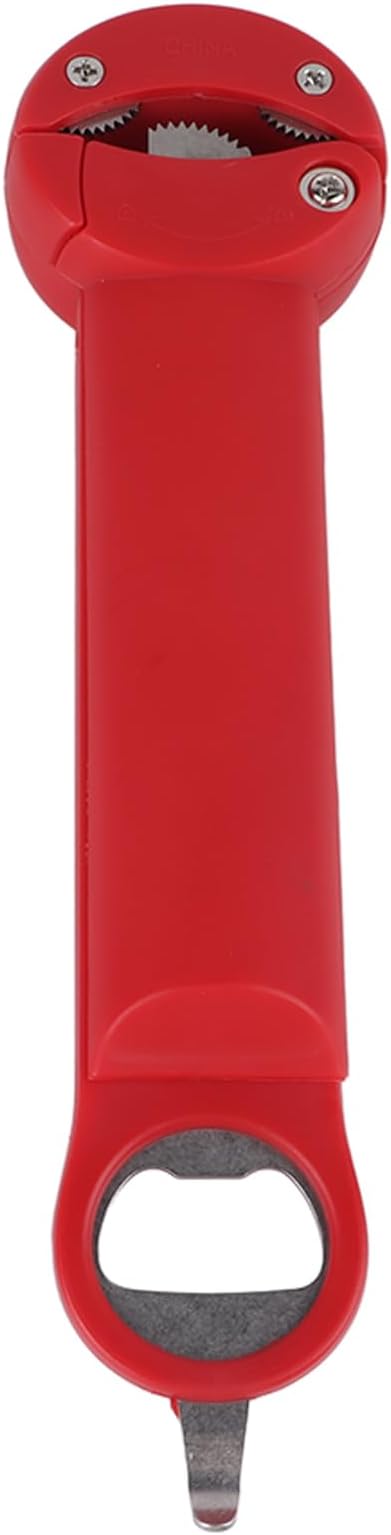 Retractable Stainless Steel Multifunctional Bottle Opener with Scientific Lever for Easy Jar Opening, for Families with Children, 5.0x21.0cm