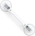 Grab Bars for Shower 19 Inch, 330lbs Heavy Duty Safety Bars with Indicator, Suction Cup Shower Handles with Upgraded Rubber Suction Cup, Gifts for Seniors, Elderly & Handicap